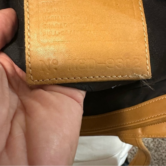 Vintage Coach Bleecker basket Camel leather tote 9302 - Picture 10 of 14